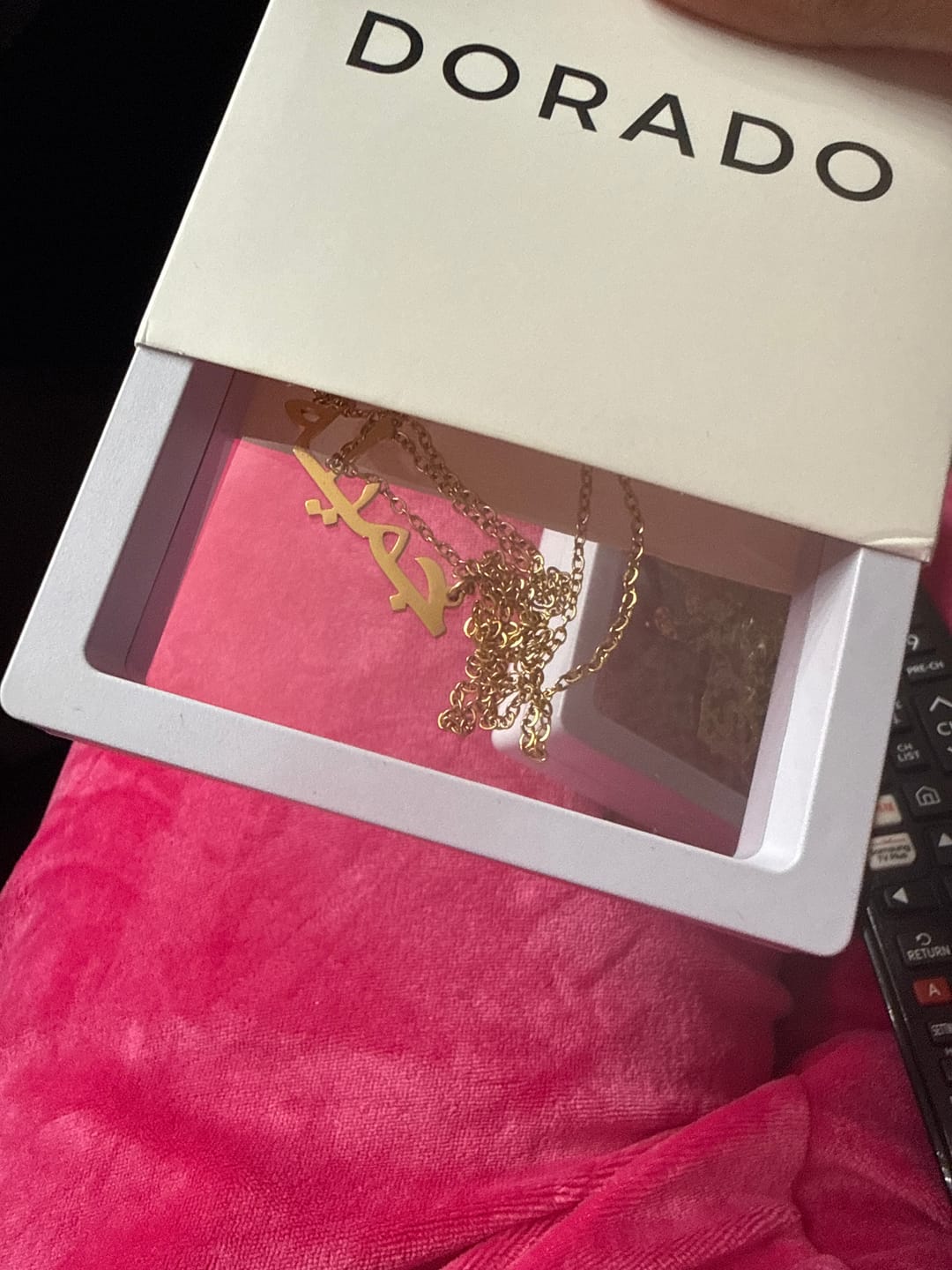 Customer photo review of Arabic Name Necklace