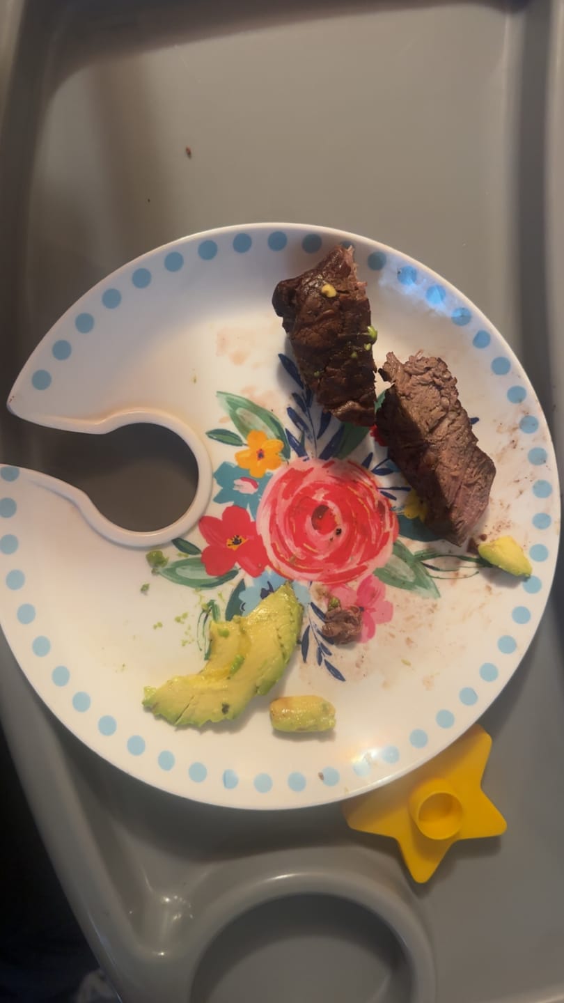 Customer photo review of Mexican Clay Plate Baby Mexican Inspired Silicone Barro Meal Set