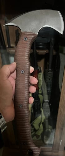 Customer photo review of Tactical tomahawk "Wendigo" with polymer composite handle