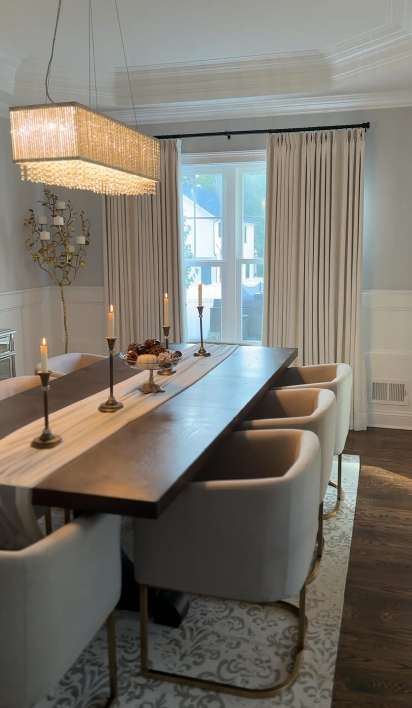 Customer photo review of 43 Color Natural Linen Blend Curtains – Blackout & Thermal Insulated Drapes for Living Room & Dining Room (Zen)