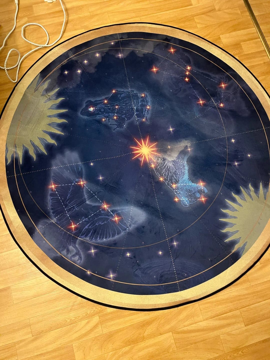 Customer photo review of Custom Printed Round Rug