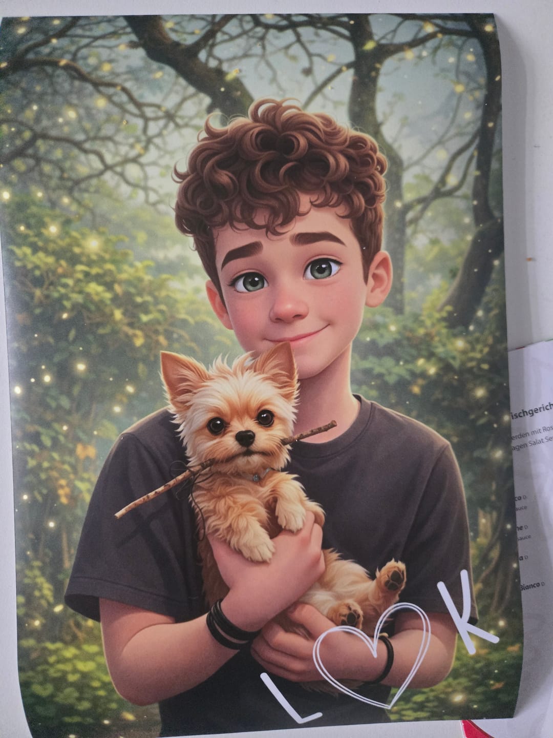 Customer photo review of Cartoon Love - Personalisiertes Poster mit Cartoon 3D Effekt im Comic Style