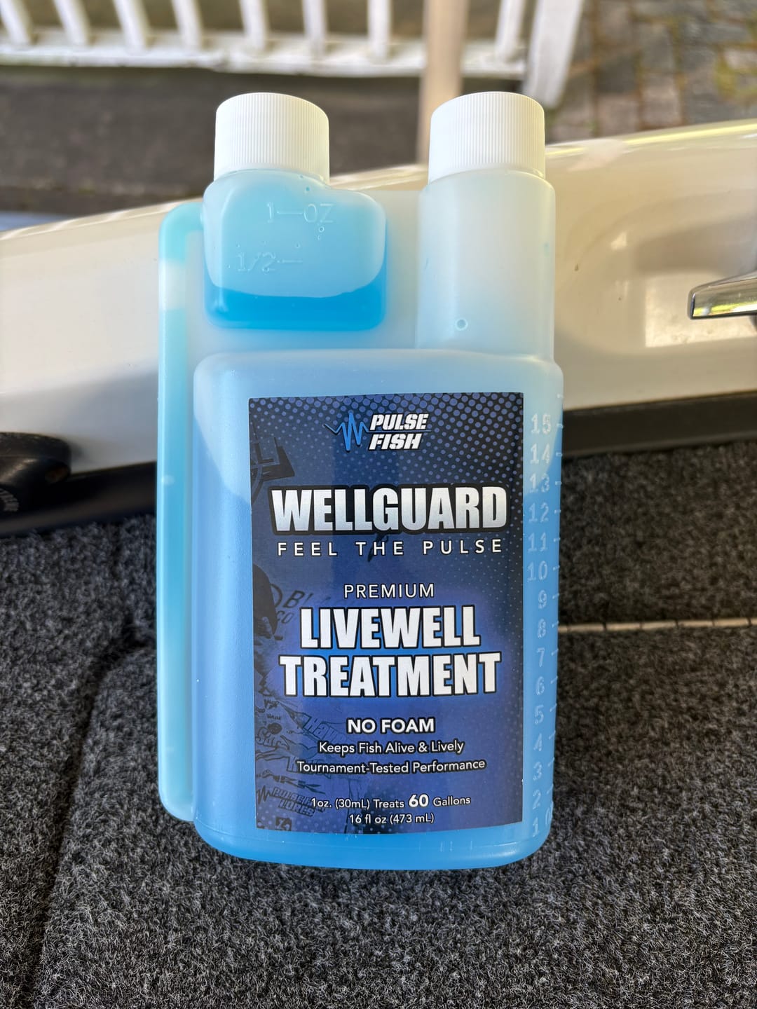 Customer photo review of 16 oz. WellGuard – Premium Livewell Treatment