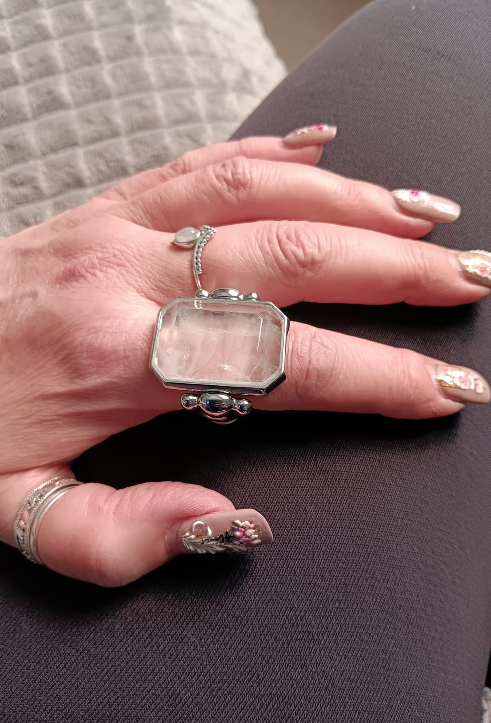 Customer photo review of Marique French Vintage Crystal Ring