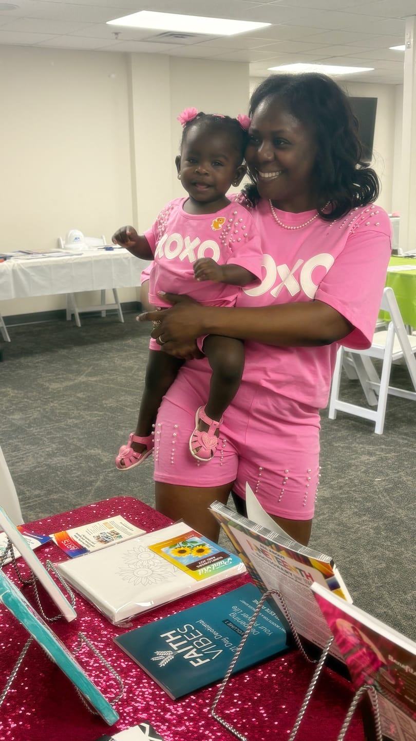Customer photo review of XOXO Mommy & Me Matching Valentine's Day Short Outfit