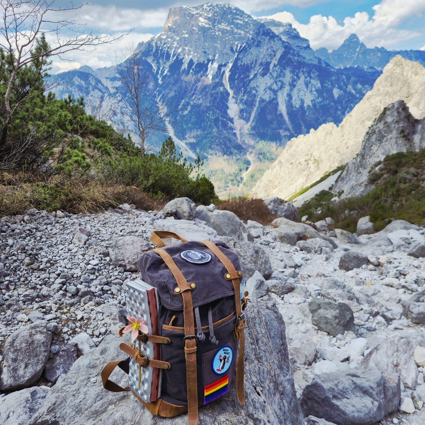 Customer photo review of Rucksack mit Patch (🌲)
