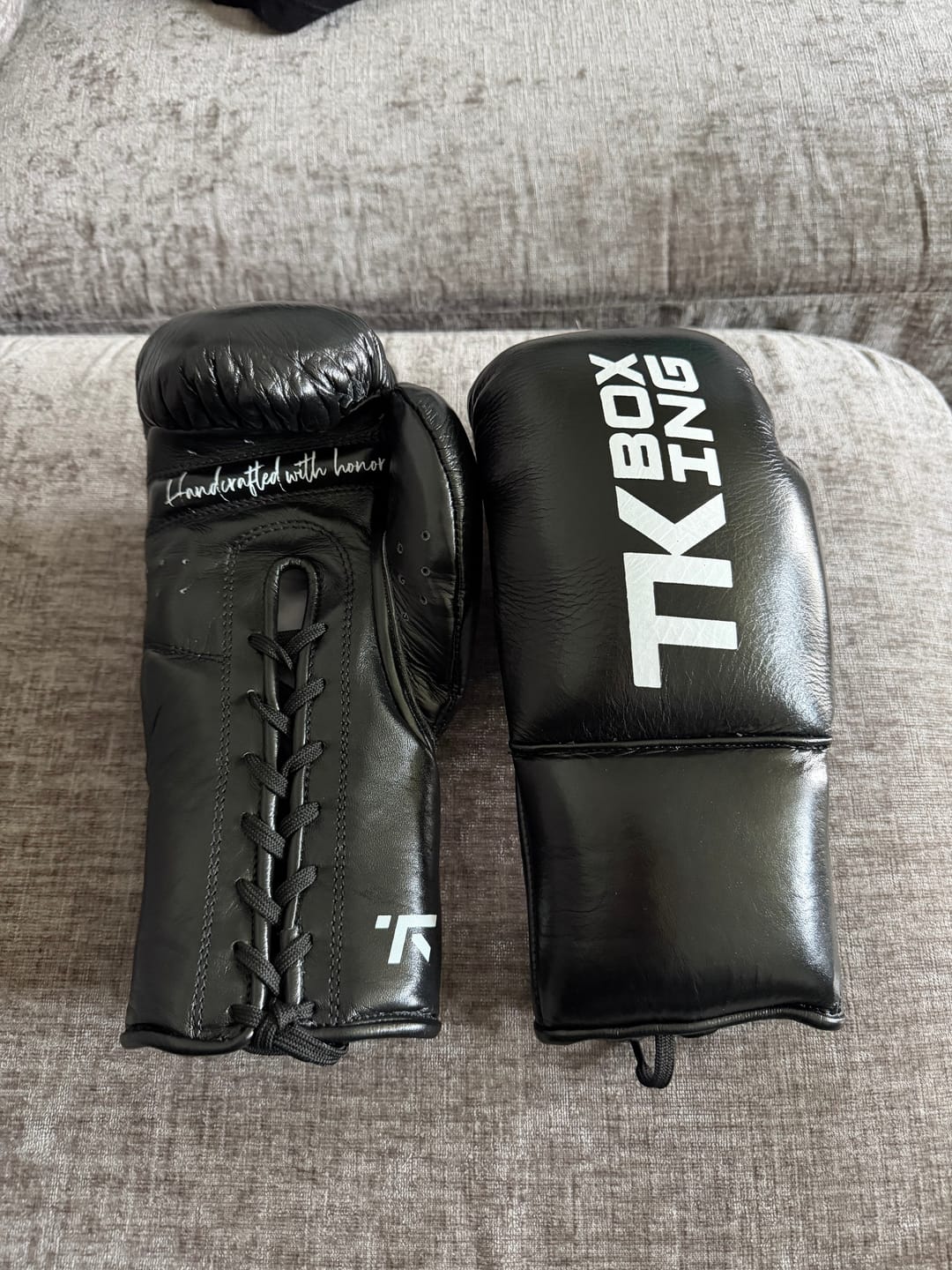 Customer photo review of TK Pro fight gloves (Horsehair)