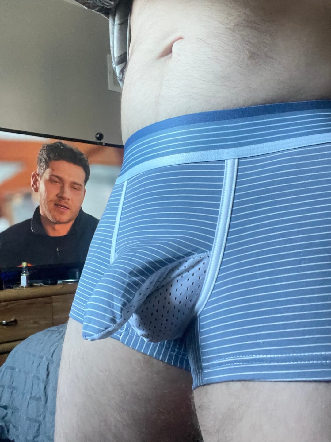 Customer photo review of 2 Pack Men’s Separate Support Pouch Cotton Trunks