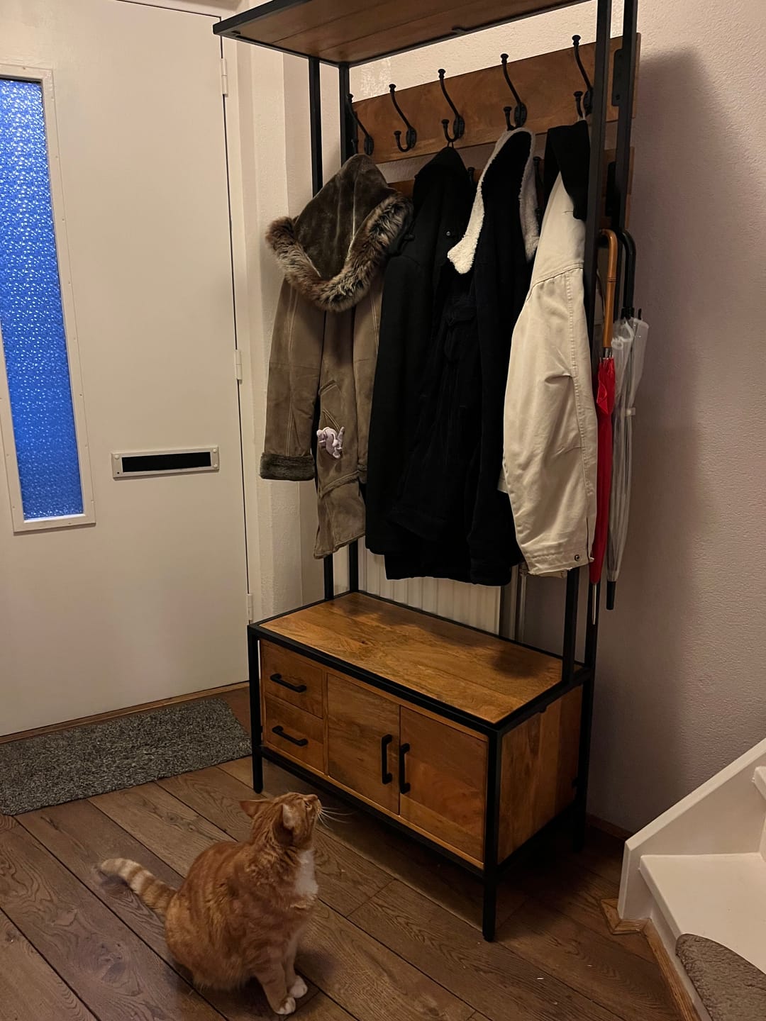 Customer photo review of Garderoberek Industrieel Design | Mangohout en Staal | 80x40x190cm