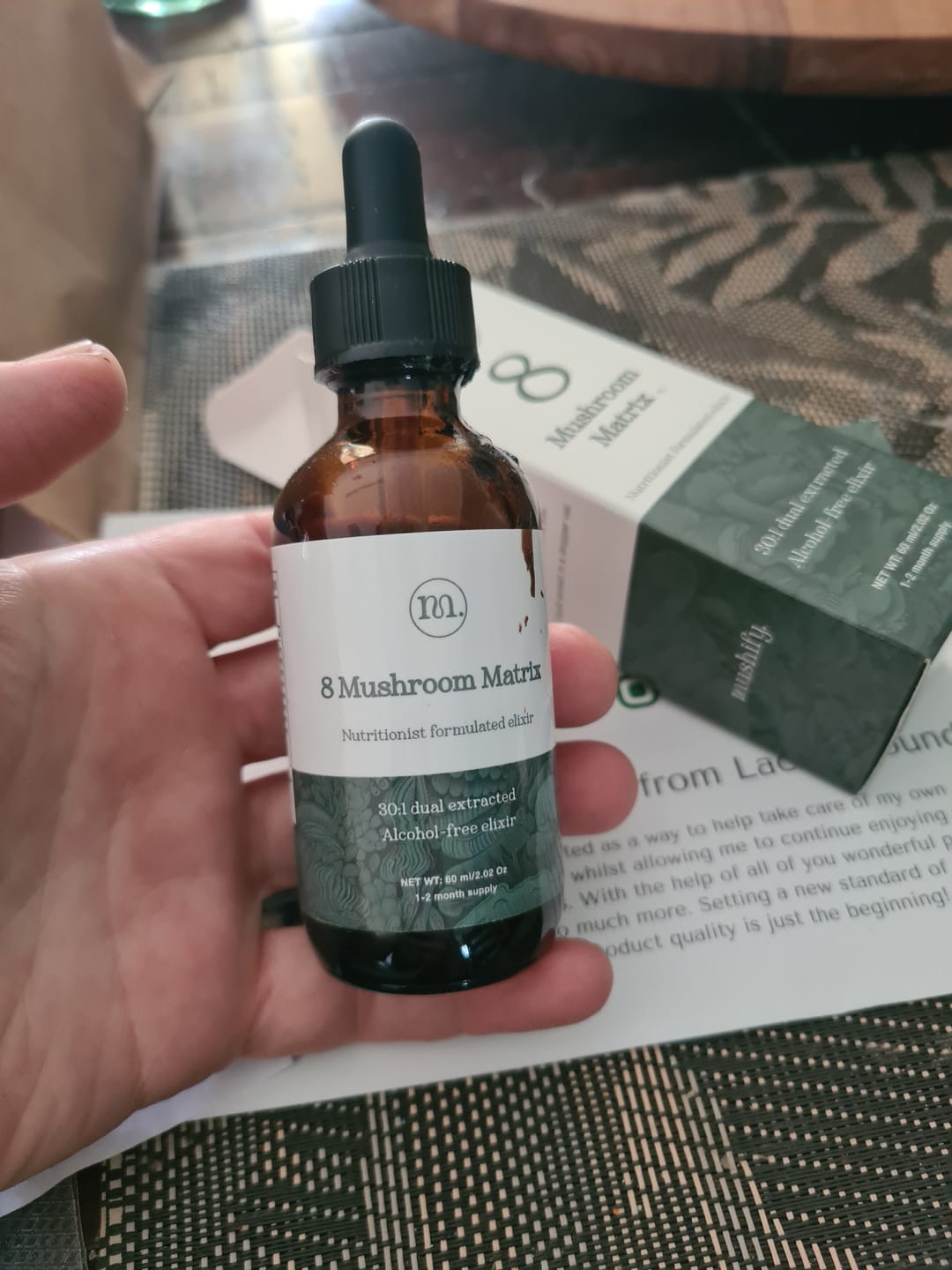 Customer photo review of 8-Mushroom Matrix - Vitality