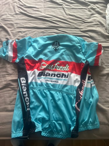 Customer photo review of 2017 Bianchi Retro Short Sleeve Cycling Jersey