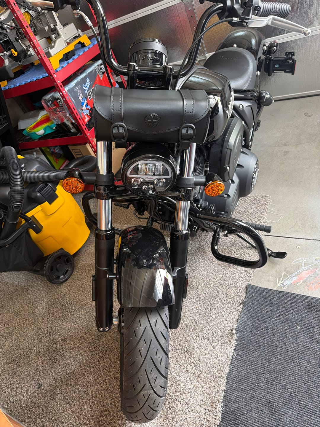 Customer photo review of 2L - Dark Age Plain Indian Leather Motorcycle Tool Bag