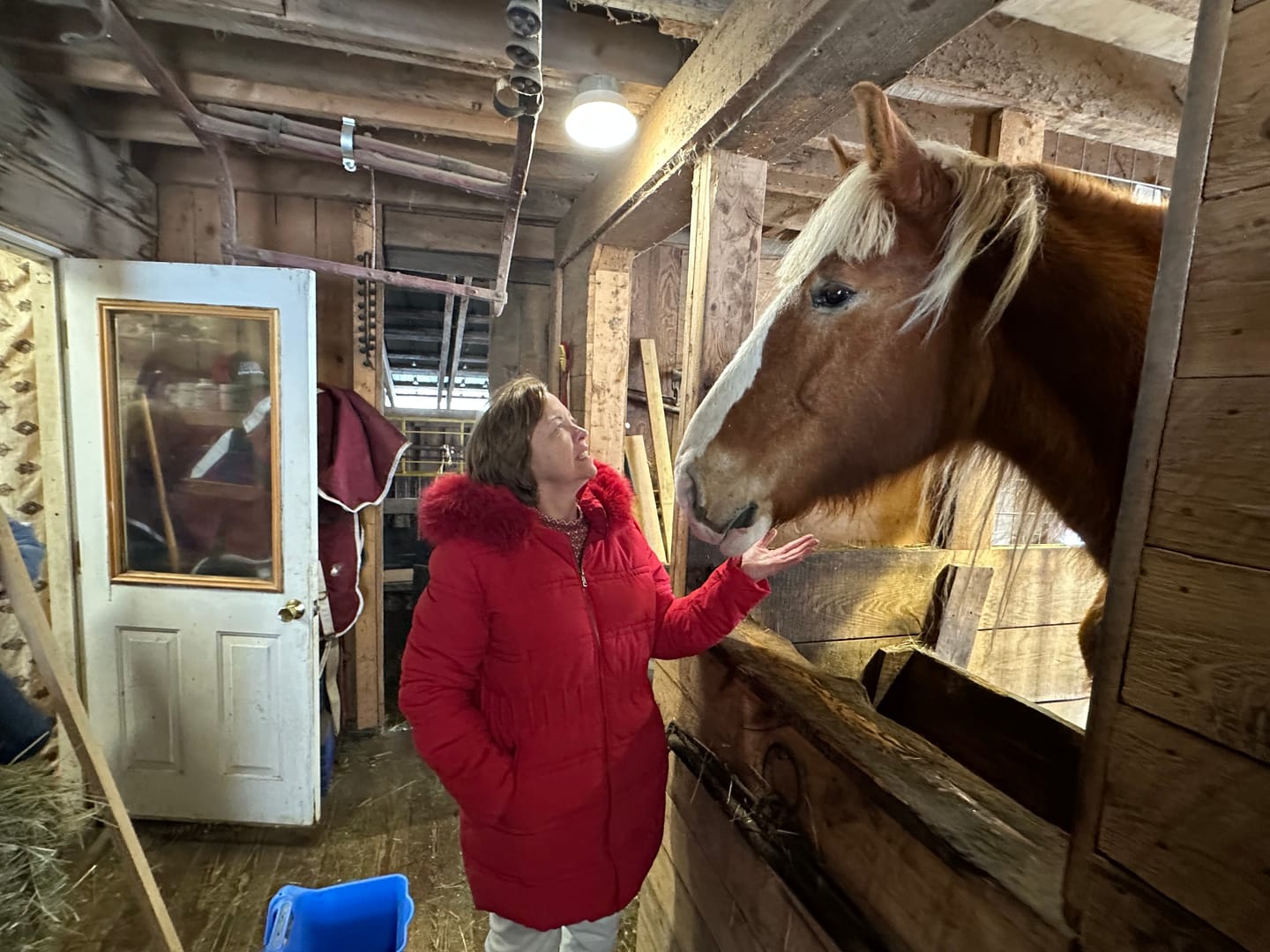 Customer photo review of Red Hot Riding Coat