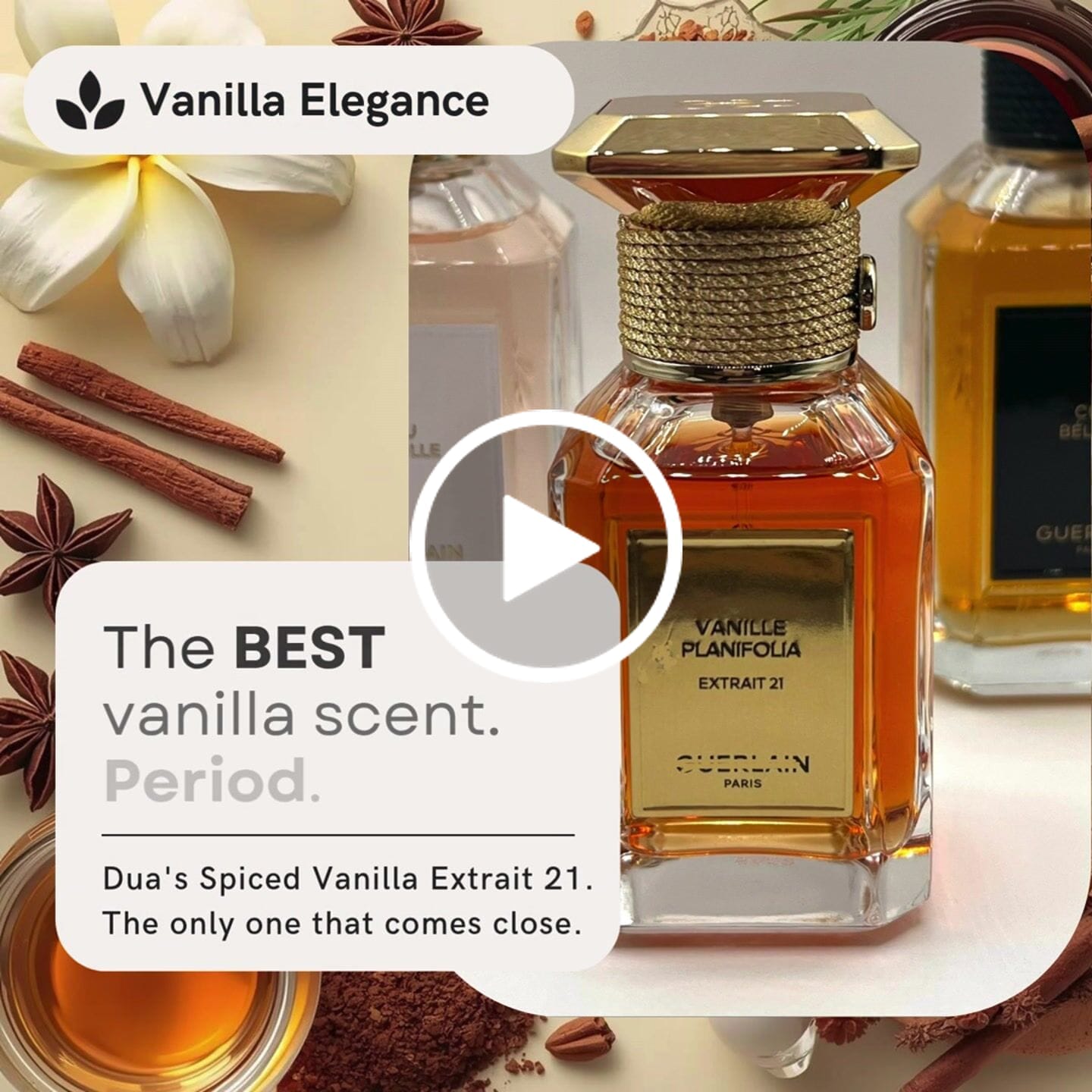Customer video review of Spiced Vanilla Extrait 21