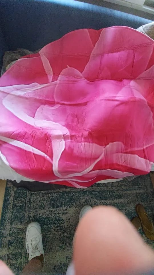 Customer photo review of Custom Printed Round Rug