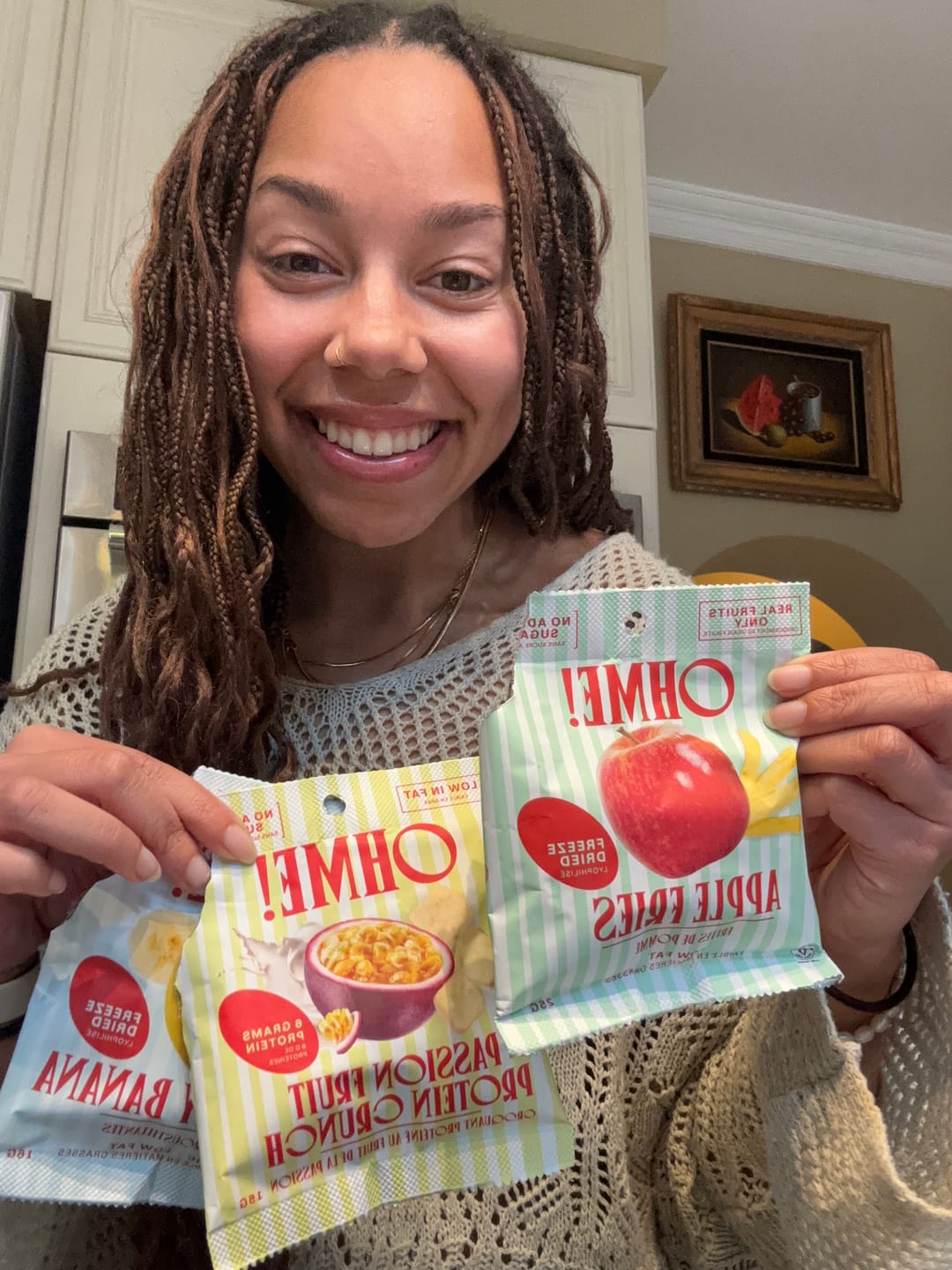 Customer photo review of Passion Fruit Protein Crunch Snack Size (Pack of 3)
