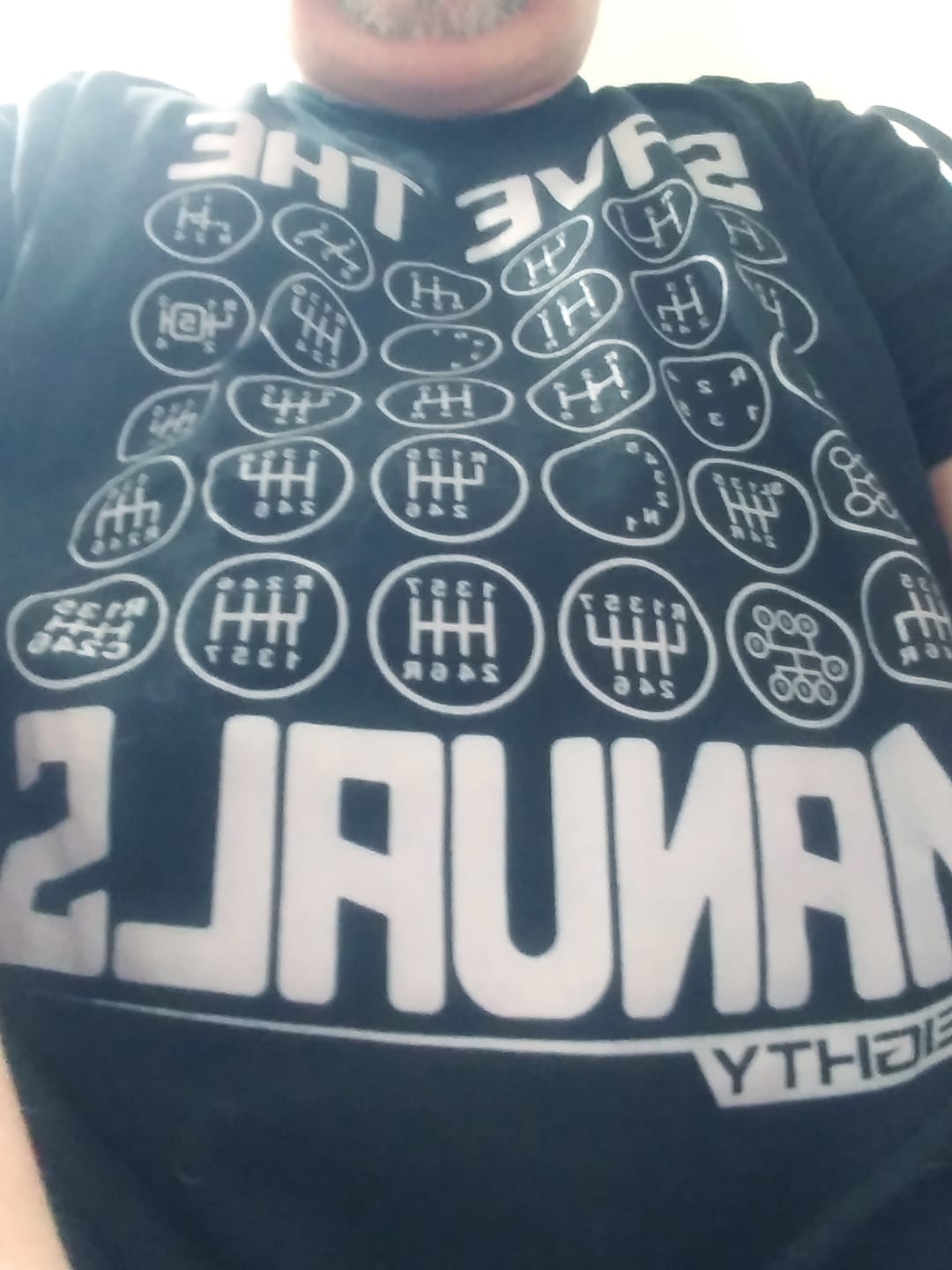 Customer photo review of 80Eighty® Save The Manuals Shirt