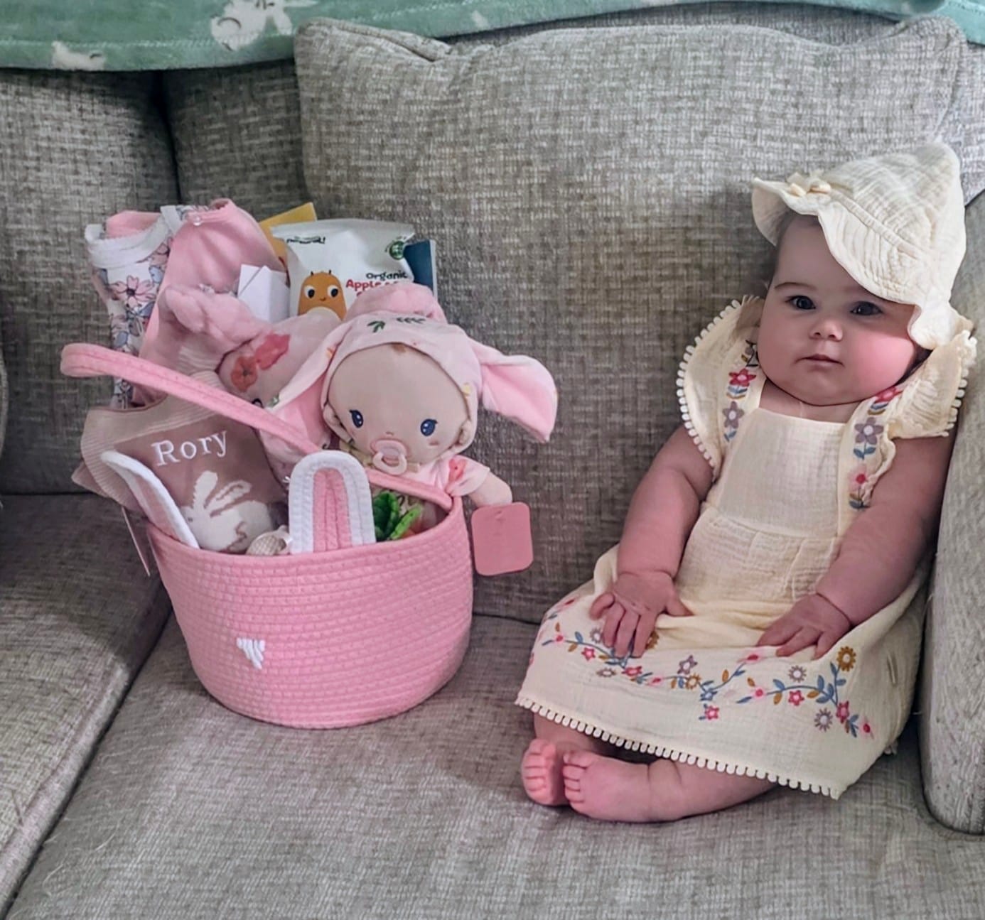 Customer photo review of Personalized Easter Basket - Limited Edition