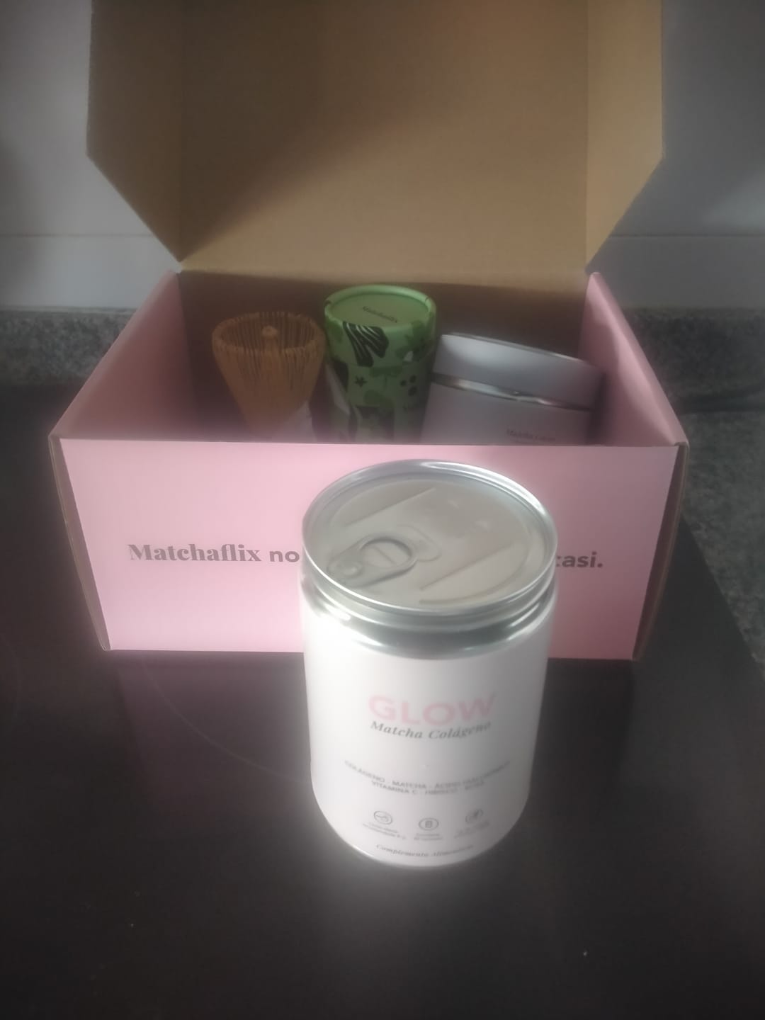 Customer photo review of Té Matcha con Colágeno