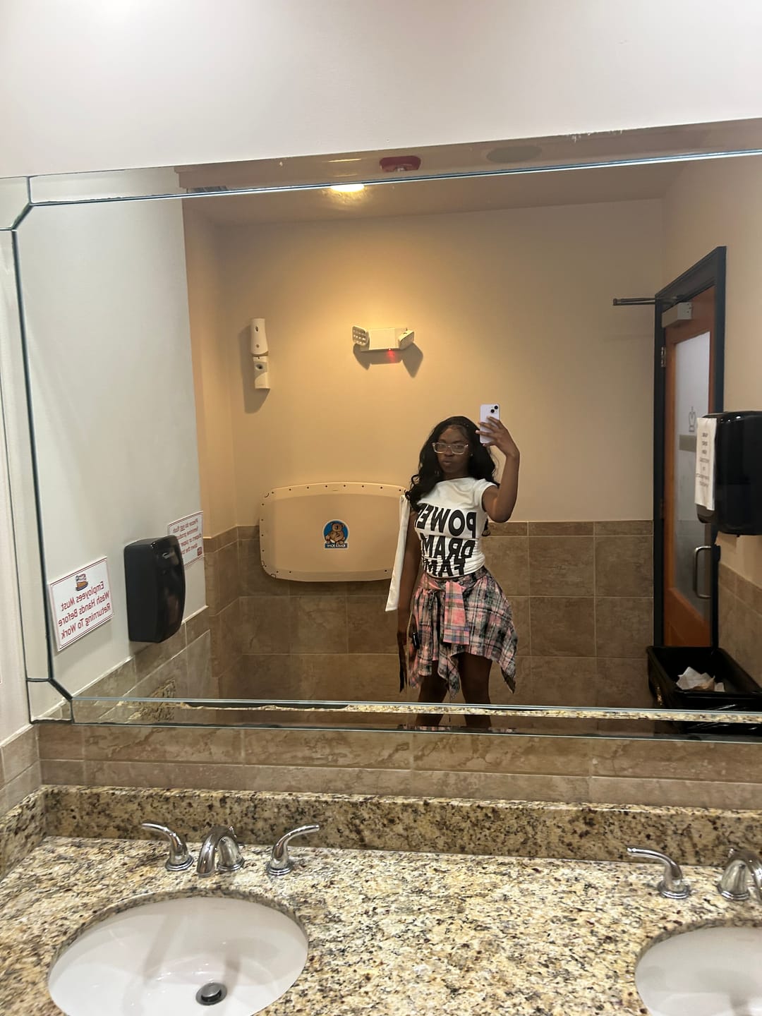 Customer photo review of Aelfric Eden Tie Dye Plaid Skirt