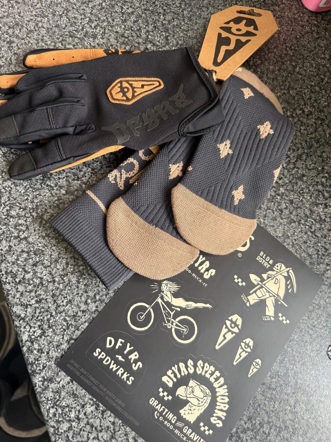 Customer photo review of Lucky Dip | Compression Shred Socks