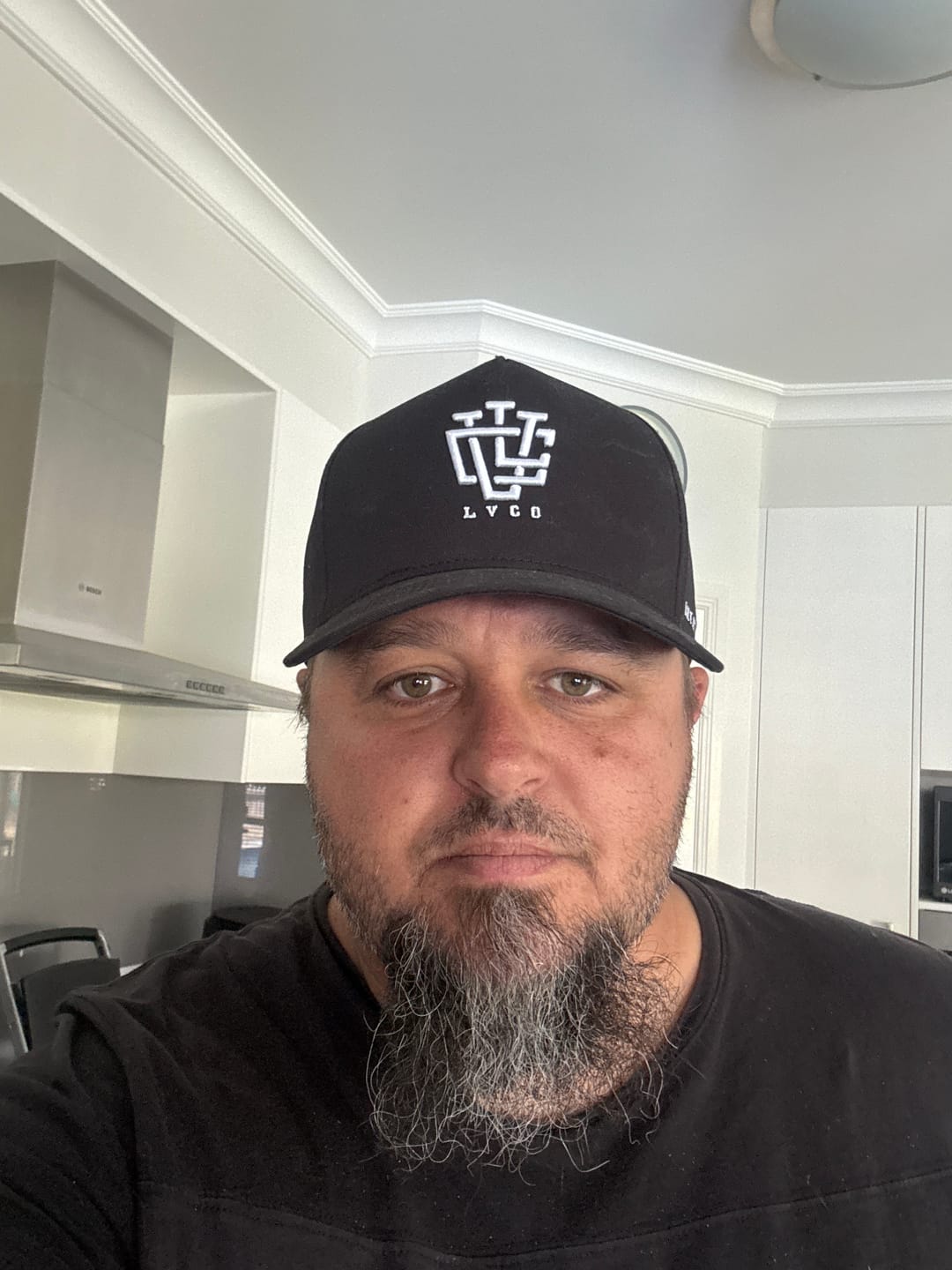 Customer photo review of ULTRA FIT Jet Black A-Frame Snapback