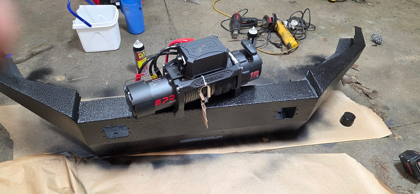 Customer photo review of OPENROAD 13,500lbs electric winch with Synthetic Rope - Panther Series 3S
