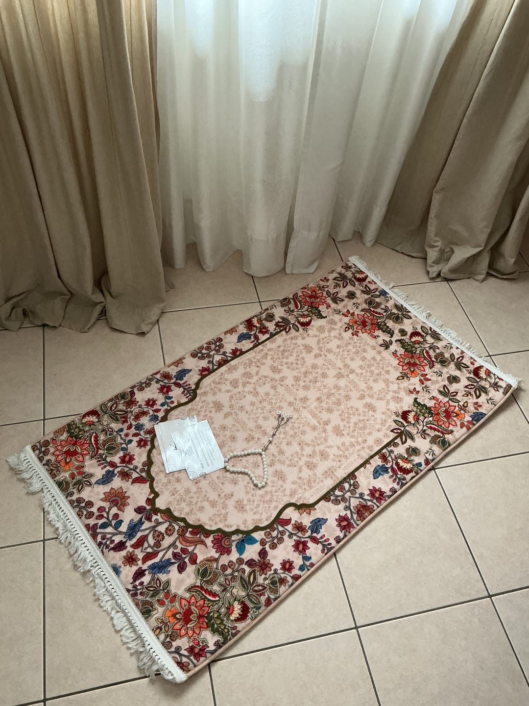 Customer photo review of Barakah Padded Prayer Mat