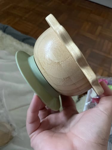 Customer photo review of Sunflower Bamboo Suction Bowl Set