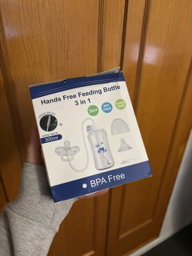 Customer photo review of Hands-Free Baby Bottle