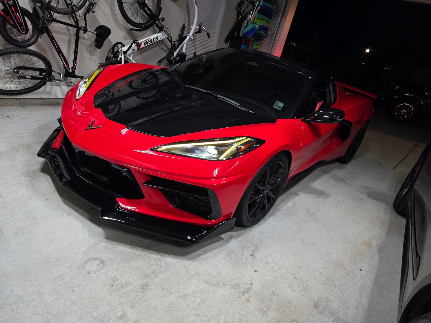 Customer photo review of Corvette C8 Stingray Front Splitter [5-Piece Extended Version]