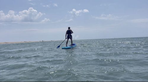 Customer photo review of Aquaplanet PACE 10’6″ Inflatable Paddle Board Package - Coral