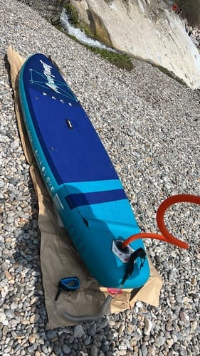 Customer photo review of Aquaplanet PACE 10'6 Inflatable Paddle Board Package - Lagoon