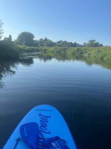 Customer photo review of Aquaplanet ALLROUND TEN 10' Inflatable Paddle Board Package - Azure