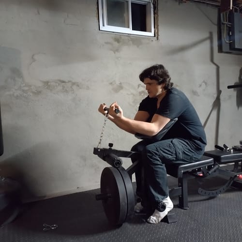 Customer photo review of EVOLPOW BEC Multi-functional Adjustable Weight Bench with Preacher Curl and Leg Extension