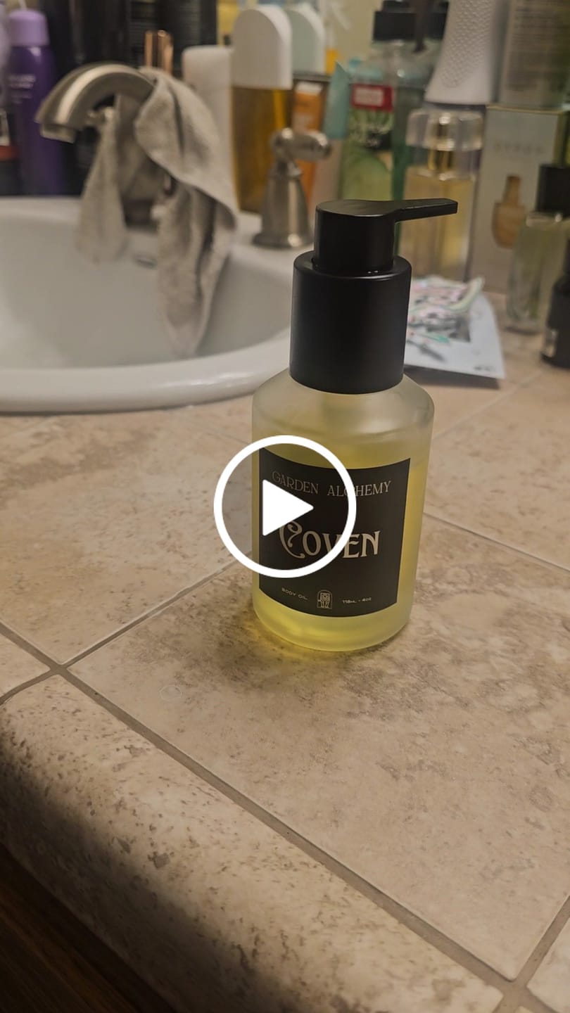 Customer video review of COVEN BODY OIL