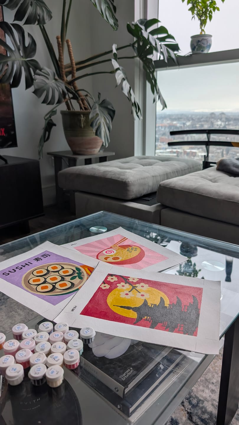 Customer photo review of 6 Mini Paintings - Japan Set
