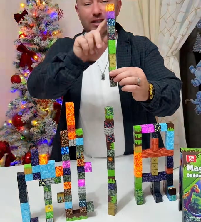 Customer photo review of KidsCraft® Patentierte LED Magnetbausteine