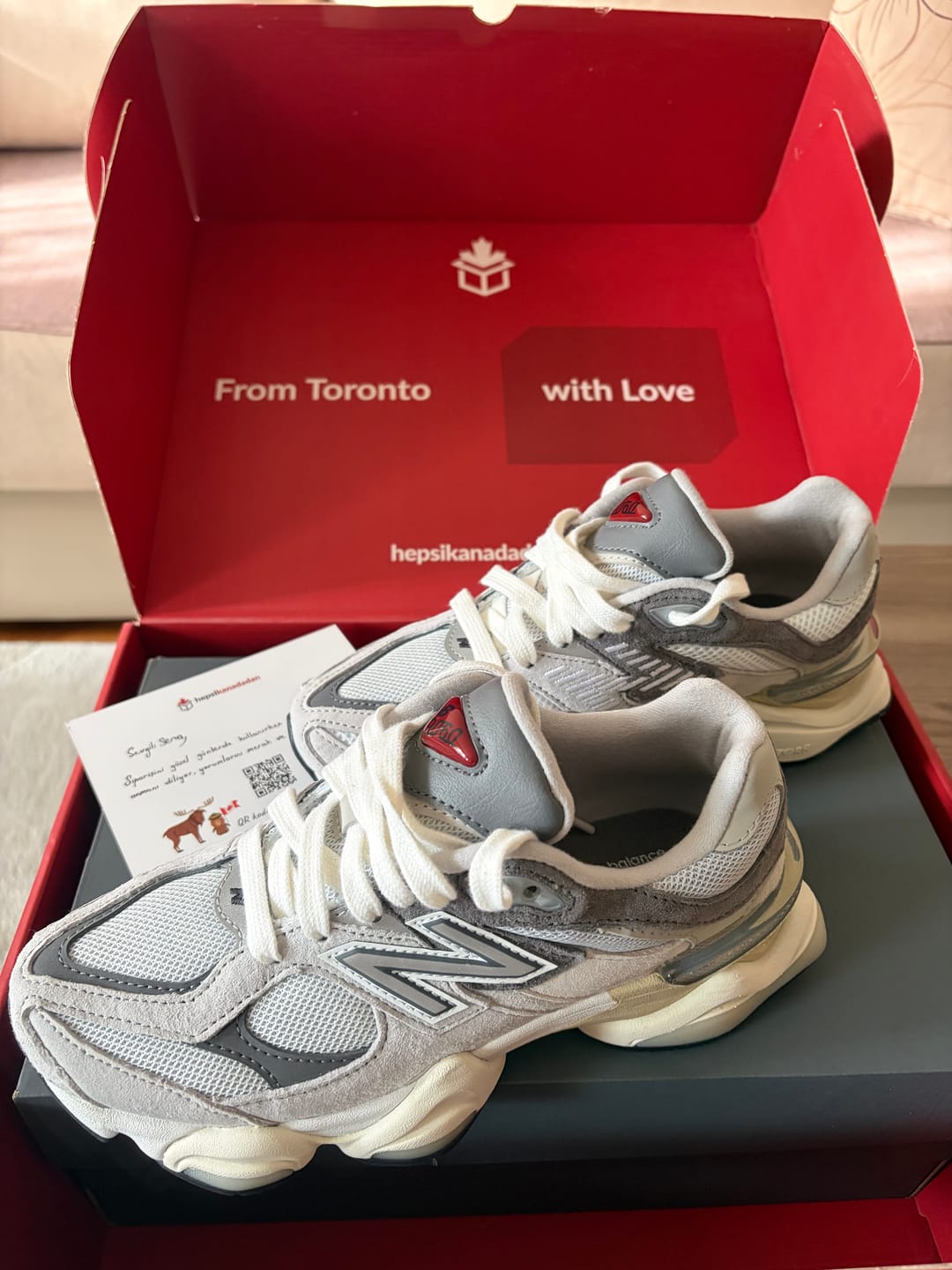 Customer photo review of New Balance 9060 Grey U9060GRY - Hemen Kargoda