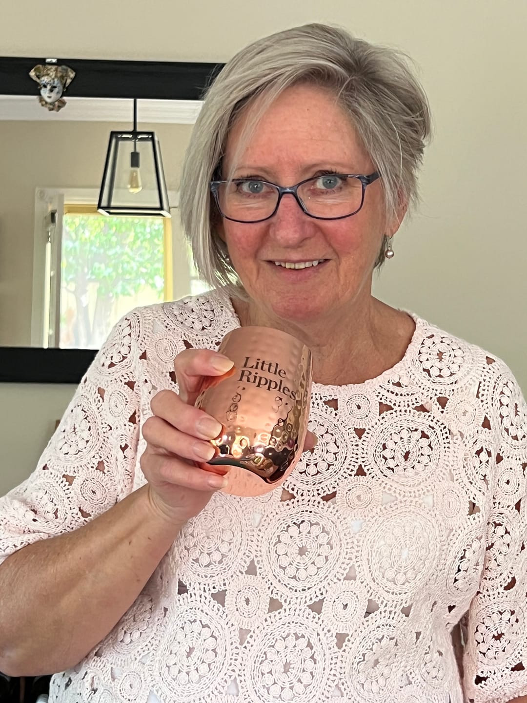 Customer photo review of Hammered Copper Wine Mug GWP
