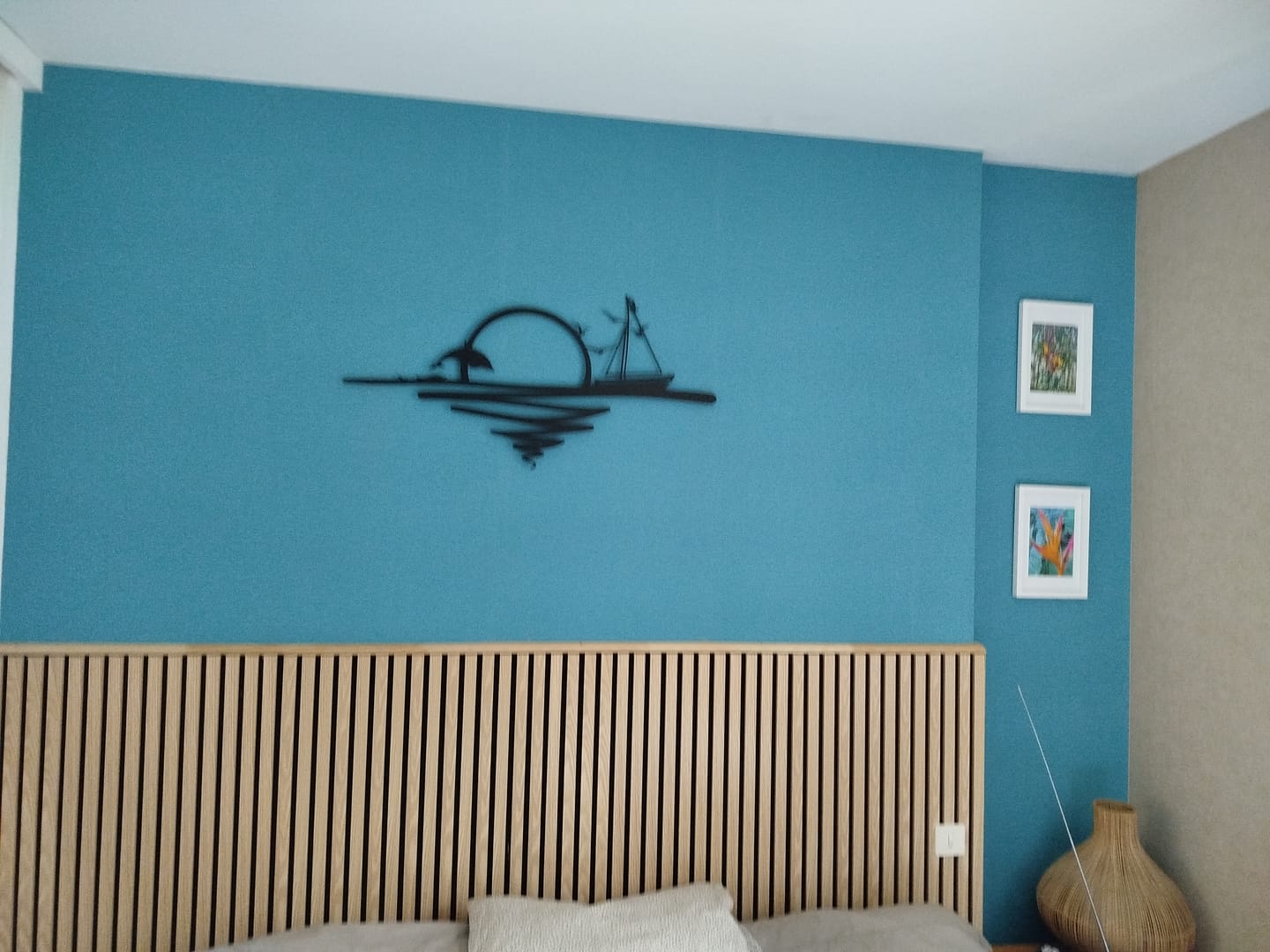 Customer photo review of Décoration murale en métal - Lever du soleil (SUN.02)