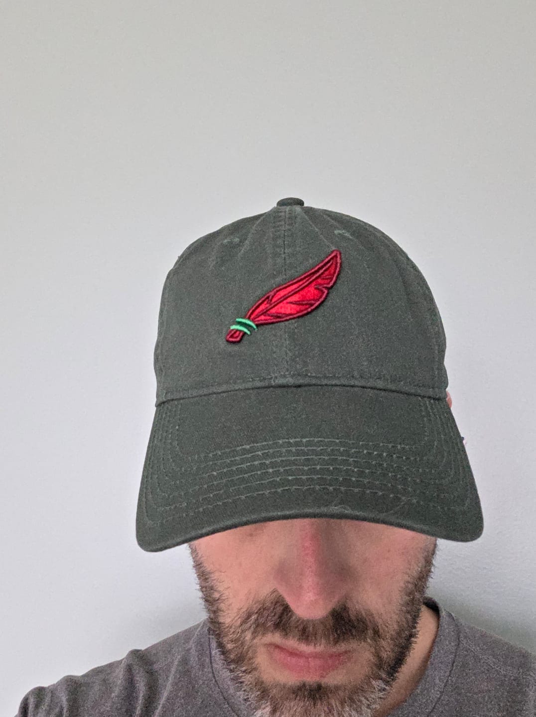 Customer photo review of Disney's Peter Pan "Feather in Your Cap" – Dad Hat