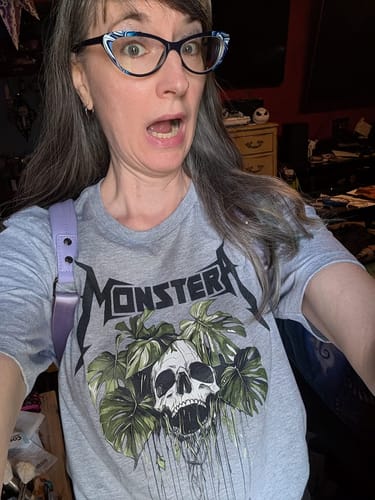 Customer photo review of Monstera Monster T-Shirt