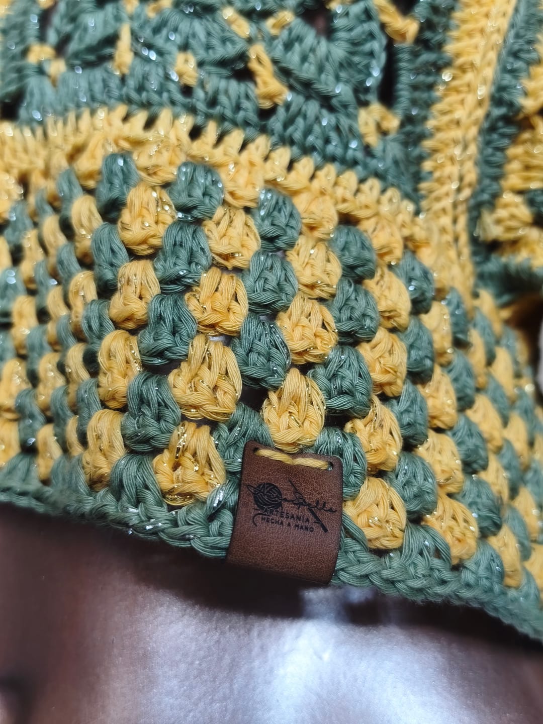 Customer photo review of Etiquetas ecocuero para doblar 5x2 cm