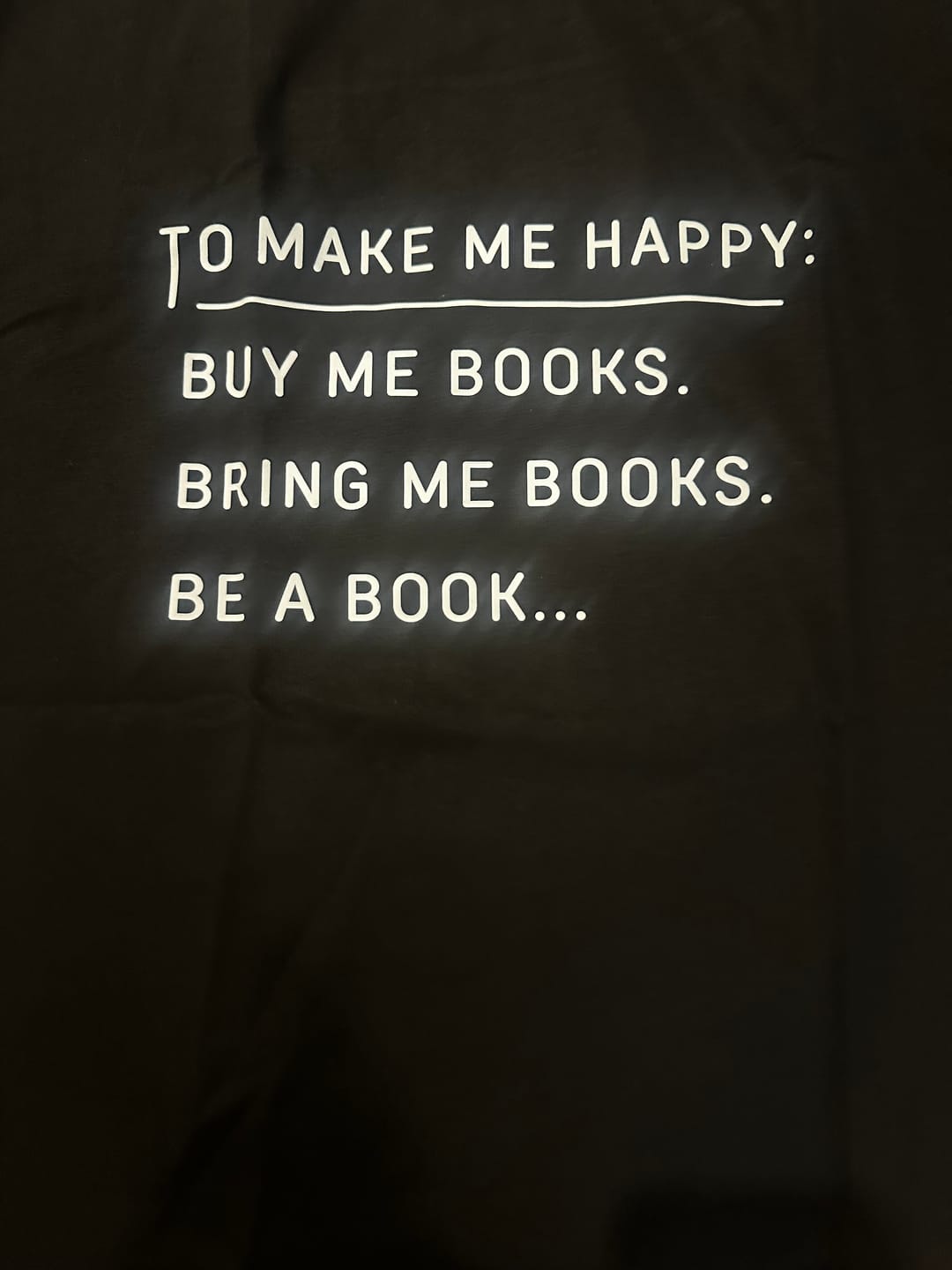 Customer photo review of Buy Me Books: Funny Tee