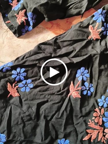 Customer video review of Sitara Black, Blue & Rust Rayon Kurta Set