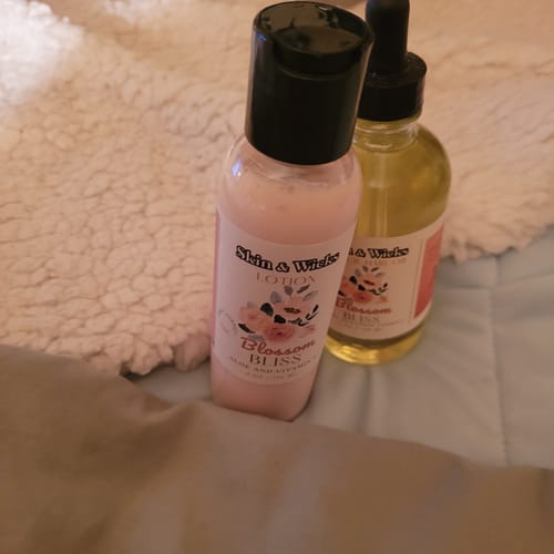 Customer photo review of Blossom Bliss Organic Hand Lotion