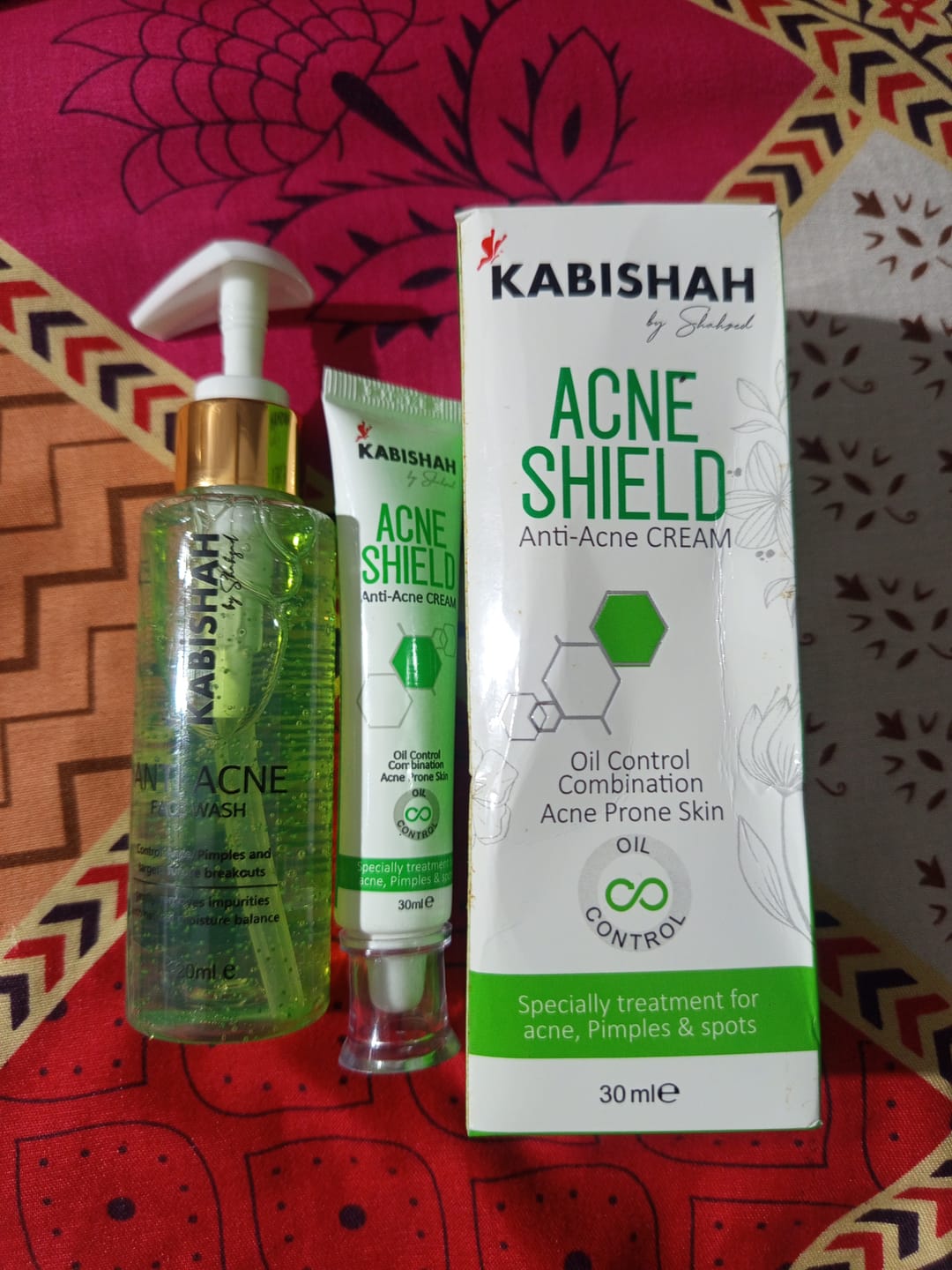 Customer photo review of Anti Acne Bundle