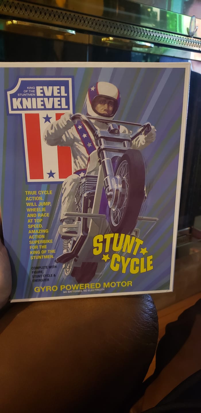 Customer photo review of The Original Evel Knievel Stunt Cycle