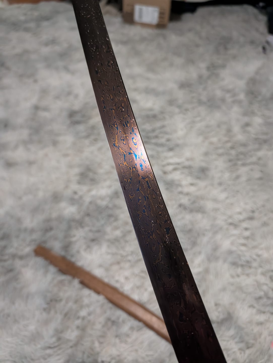 Customer photo review of The Yoru Suteki Handmade Katana Pattern Steel